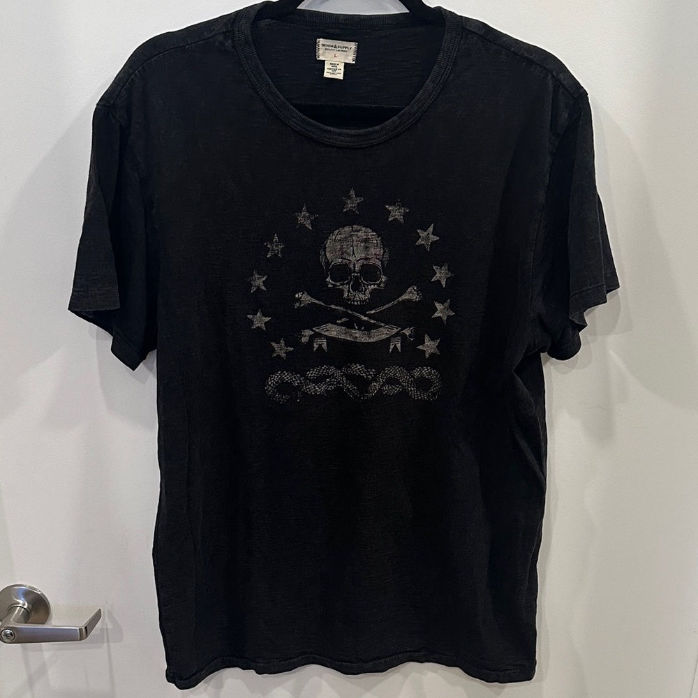 Denim & Supply Ralph Lauren Black Star Skull Tee
